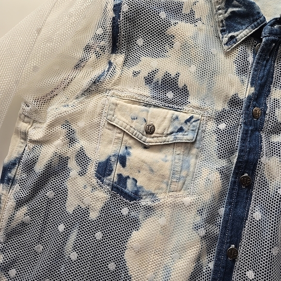 Refashioned Denim & Tulle Jacket (M/L) - Picture 8 of 16